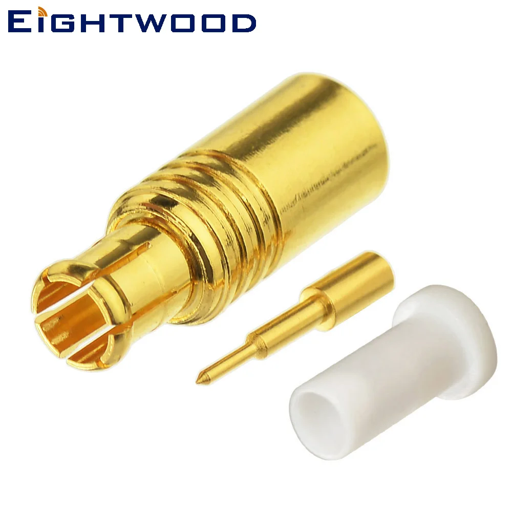 

Eightwood 1000PCS Customized MCX Plug Male Solder Mount RF Coaxial Connector Adapter for Semi Rigid 0.141" RG402 Coaxial Cable