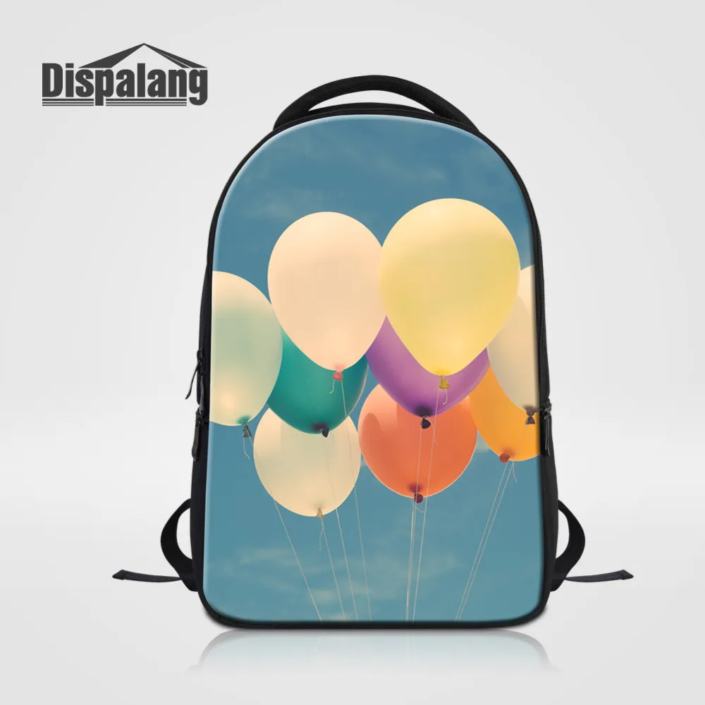 Dispalang Brand Laptop Bag Backpack For Men Women Colorful Balloon Student College School Bags Kids Notebook Rucksack Mochila