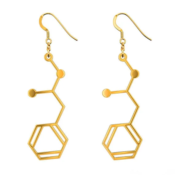 DANGGAO fashion Unique Handmade Methamphetamine Molecule Earrings for women girls female