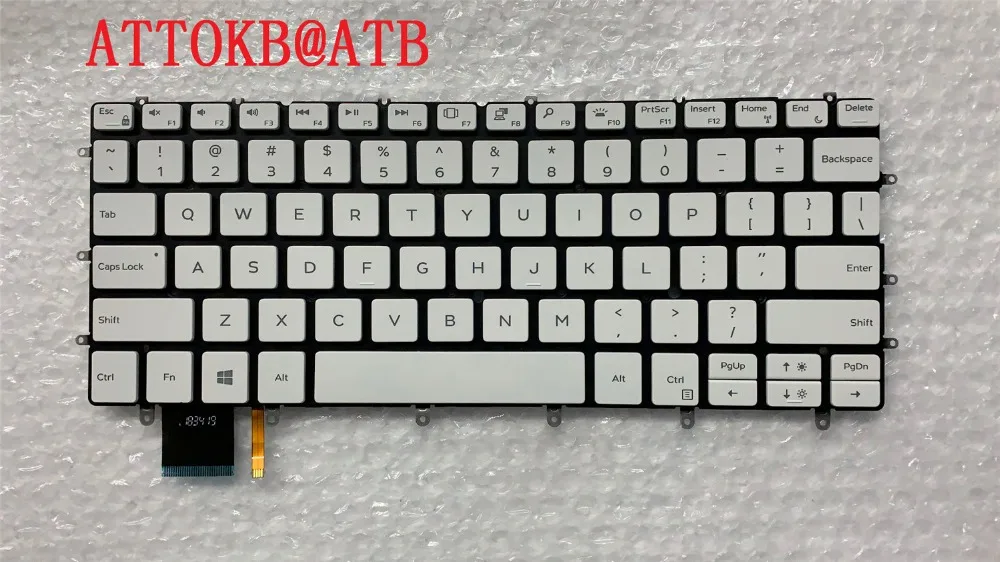 Spanish/UK/French/GR/NOR/CZ laptop keyboard for DELL XPS 13 9370 9380 P82G 9317  Backlit Keyboard PK1320C2B01 0FXCRT Qriginal