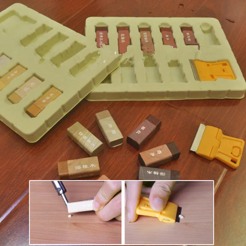 Furniture crayon wood repairing wax Furniture Repair Wax Filler repair pencil Deep scratched seaming caulk free shipping 1pcs