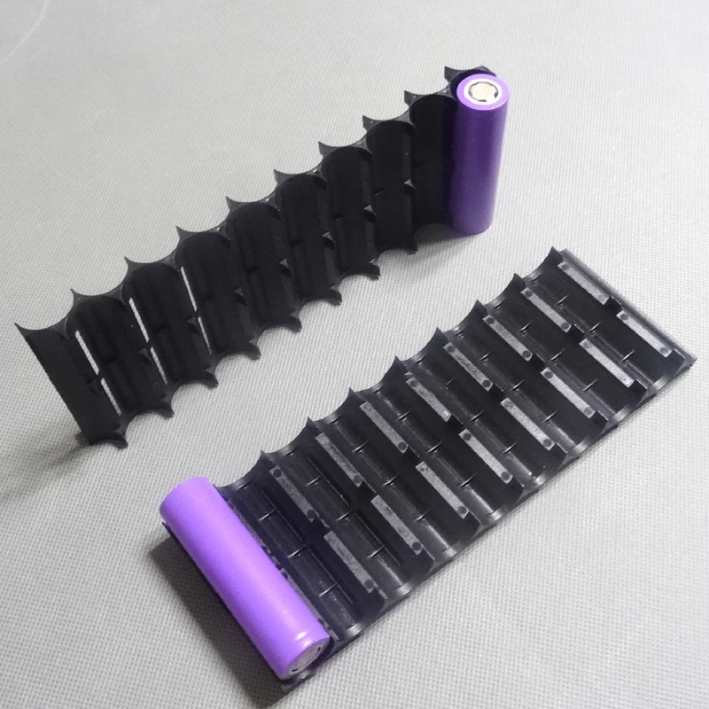 4Pcs/lot 18650 battery holder Cylindrical cell 2*10 plastic holder 18650 lithium ion battery bracket plastic case