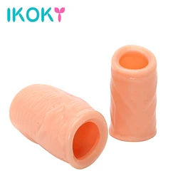 2Pcs Cock Rings For Men 18 Delay Ejaculation Foreskin Corrector Penis Enlargement Extender Sleev Sex Toys Adult Male Masturbator