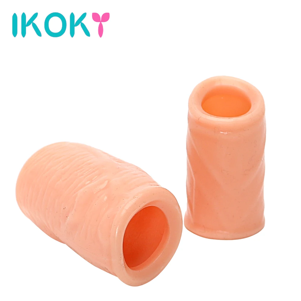 2Pcs Cock Rings For Men 18 Delay Ejaculation Foreskin Corrector Penis Enlargement Extender Sleev Sex Toys Adult Male Masturbator