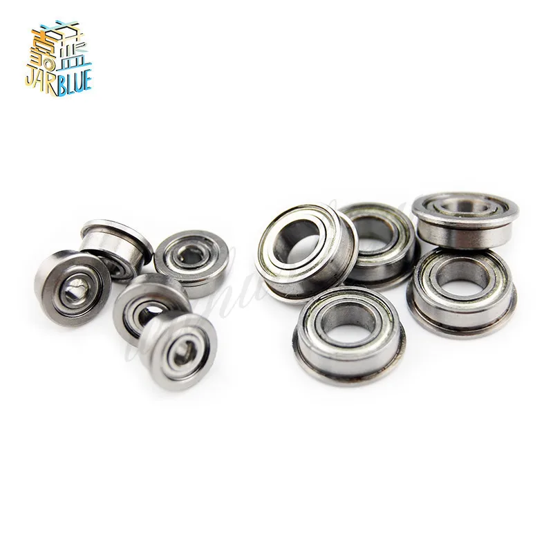 10pcs F623ZZ F604ZZ F605ZZ F606ZZ F607ZZ F608ZZ F623ZZ F624ZZ F625ZZ F626ZZ F634ZZ F635ZZ Flange Bushing Ball Bearings 3*10*4 mm