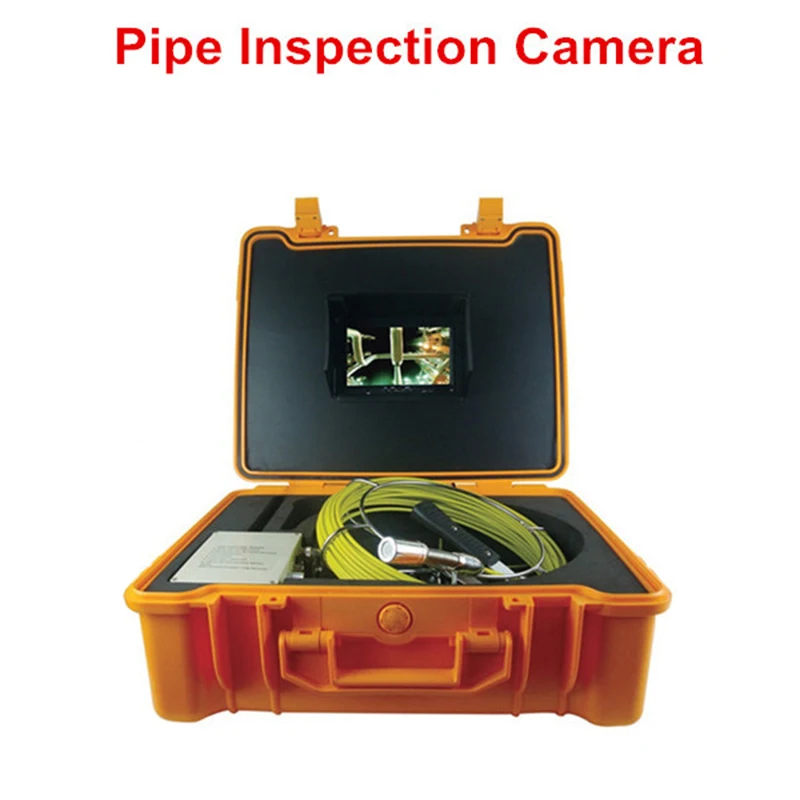 Big Promotion 20m cable 7 inch TFT Color Sewer Pipe Inspection Snake Video Camera System