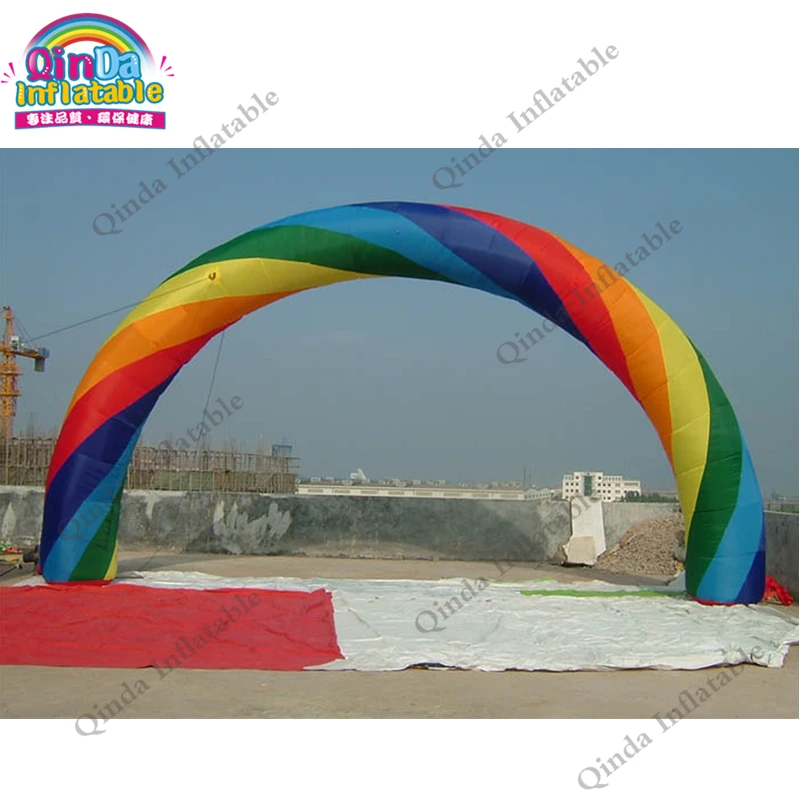 

8m Span Inflatable Archway For Advertising,inflatable Rainbow Arch For Promotional Event