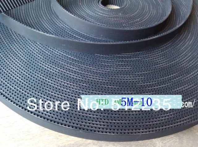 Free Shipping 10 Meters HTD 5M Open Timing Belt 5M-30 Width 30mm With Fiberglass core