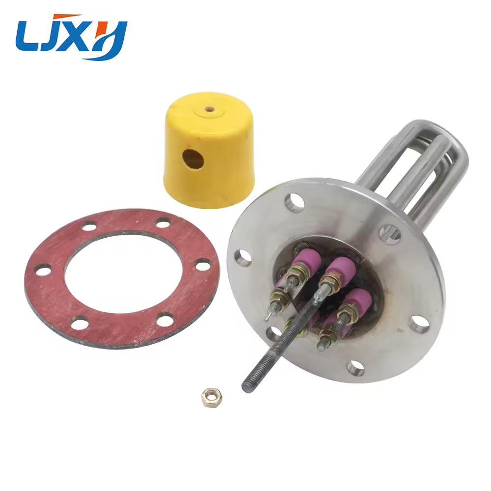 LJXH Acqua Elemento di Riscaldamento 220 V/380 V Flangia Tipo di Disco, 3KW/6KW/9KW In Acciaio Inox Tubo di Riscaldamento per Serbatoi di Acqua, Caldaie