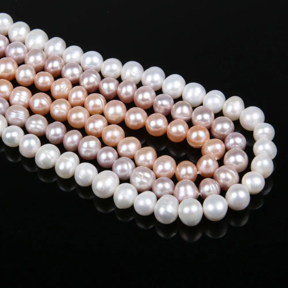 Natural Freshwater Pearl Bead AA High Quality 36cm Punch Loose Beads for DIY Women Elegant Necklace Bracelet Jewelry Making
