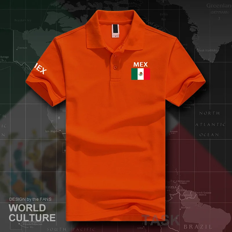 United Mexican States Mexico polo shirts men short sleeve white brands printed for country 2017 cotton nation team flag new