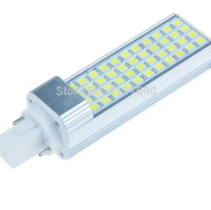 9W High brightness Horizontal LED G24 G23 E27 lampada SMD 5050 44 Led corn bulb light Wide used for table lamp Hot sale