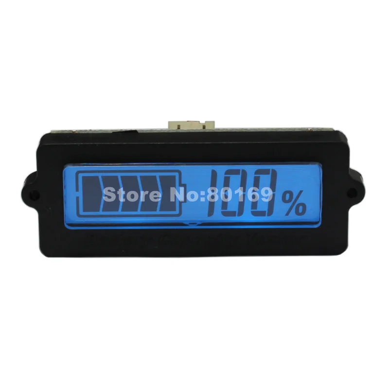 LCD Lithium-Batterie Kapazität Anzeige Blau Display Blei Säure Li-Ion Verbleibenden Power Erkennung Tester 12V 24v 48v für Auto