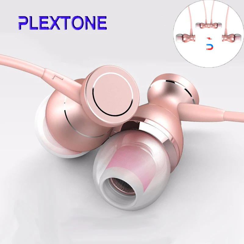 In-ear Earphones Magnetic adsorption Supper Bass auriculares Headset With Mic For Lenovo iPhone iPad Samsung phone MP3 MP4