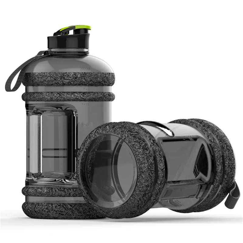 Large Capacity 2.2L Pastic Water Bottles Camping Training Bicycle Drink Water Bottle Outdoor Sports Portable Fitness Kettle