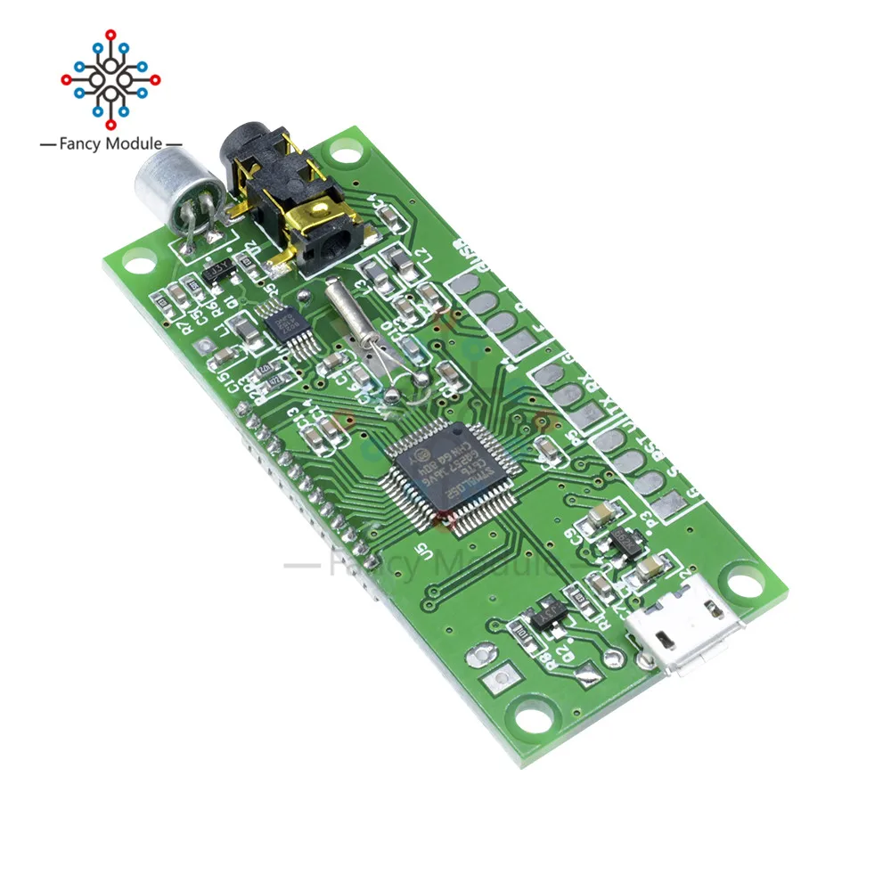 Modulo trasmettitore FM digitale LCD DSP PLL 87-108MHZ microfono Wireless Stereo