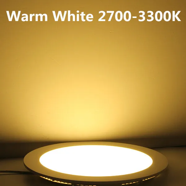 Free shipping 3W-25W Warm White/Natural White/Cold White LED ceiling recessed grid downlight / slim round panel light + drive