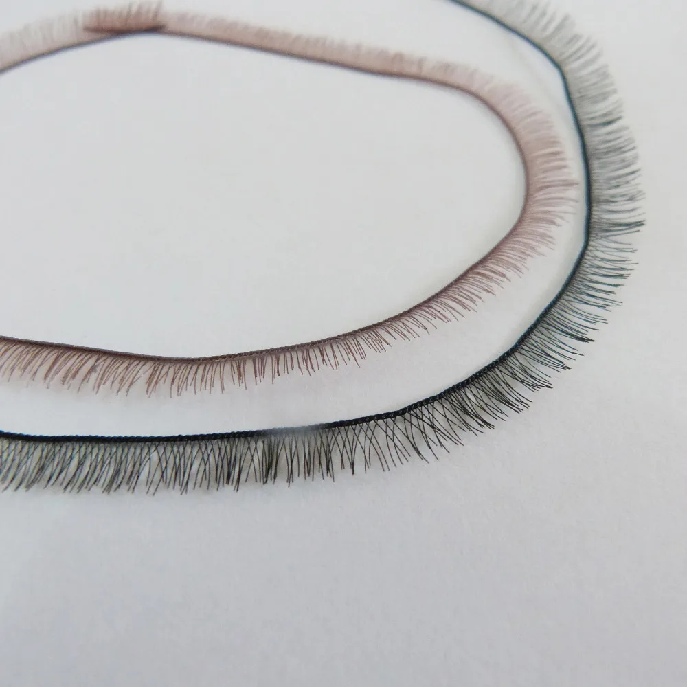 20pcs/lot 20x5mm/20x8mm black/coffee color toy eyelash for toy eyes finding--color option