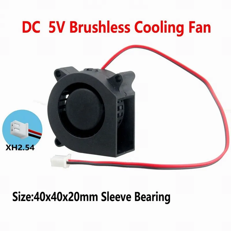 

10pcs Gdstime 4cm 40*20mm 0.2A Dual Ball Bearing 3D Printer 40mm DC Cooling Blower Fan 5V