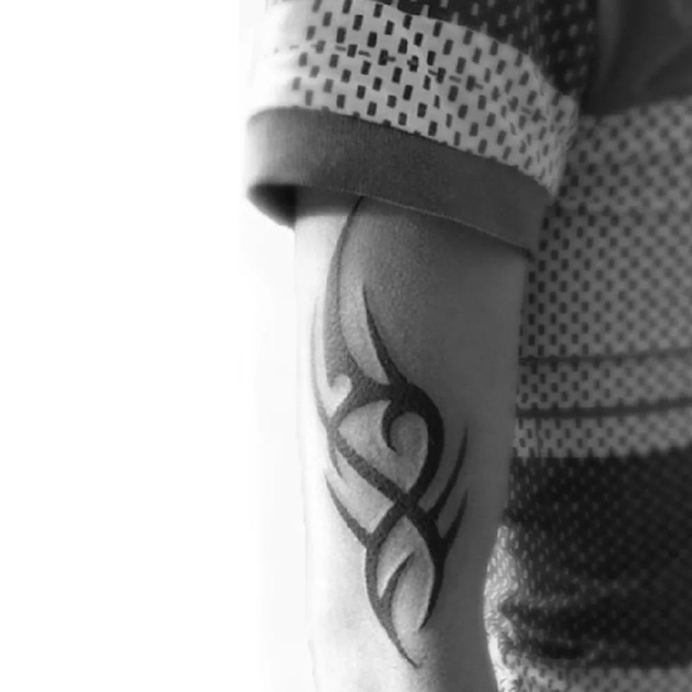 Autocollants de tatouage de totem temporaire 3D pour hommes, demi-manche, bras, art corporel, outils de beauté pour garçons