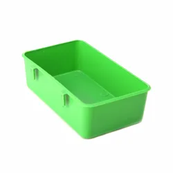 Bird Feeder Food Water Green Plastic Bowl Cups Parrot Bathing Bird Pigeons Cage Sand Drinking Cup Feeding Birds Supplies