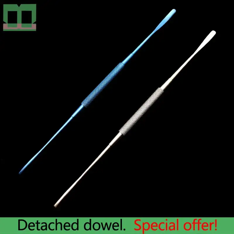 Dowel desmontado de aço inoxidável, elevador de cartilagem nasal e liga de titânio, 18cm, secção da cartilagem nasal durante a cirurgia cosmética