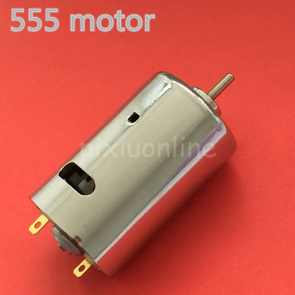 1pc K246Y 12-24V 555 Ball Bearing Mini DC Motor DIY Model Car Motor Great Power Parts Sale at a Loss Fracne