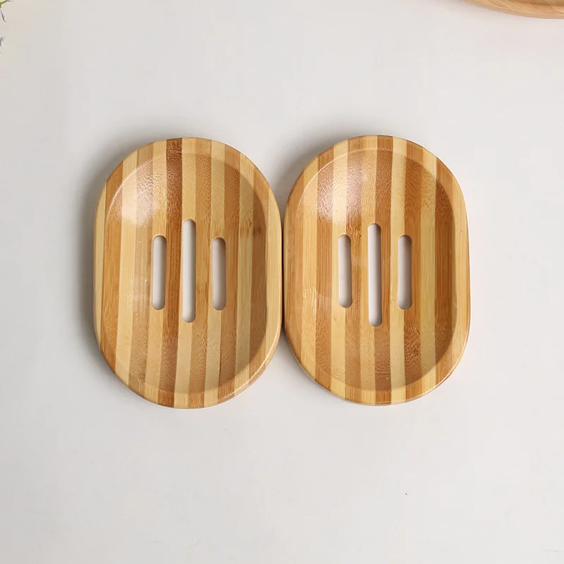 New arrival natural bamboo soap dish holder box W9554