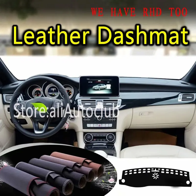 For Mercedes-Benz CLS-Class CLS250 260 320 350 w218 2010-217 Leather Dashmat Dashboard Cover Dash Carpet Custom Car Styling