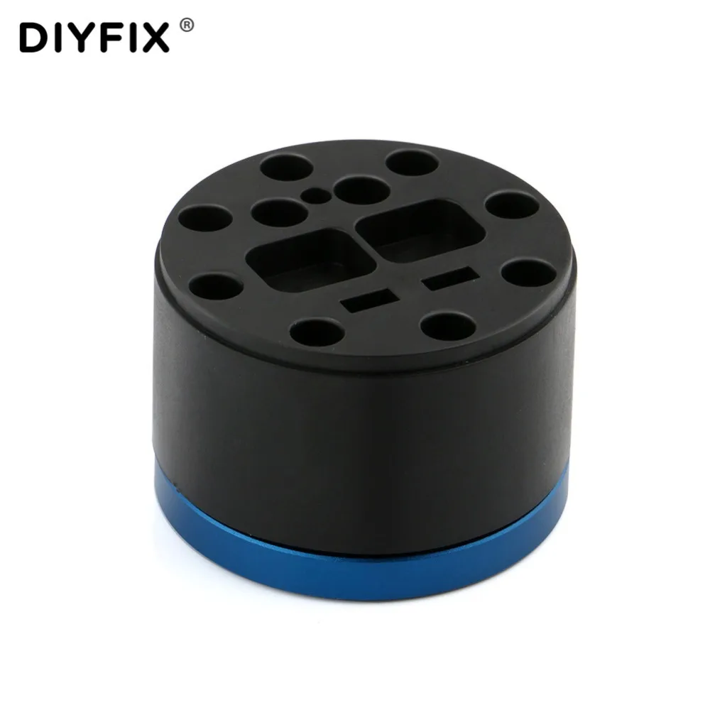 DIYFIX-صندوق تخزين مغناطيسي لأدوات إصلاح الهاتف ، منظم دوار 360 درجة لمفك البراغي ، ملاقط ، فرشاة