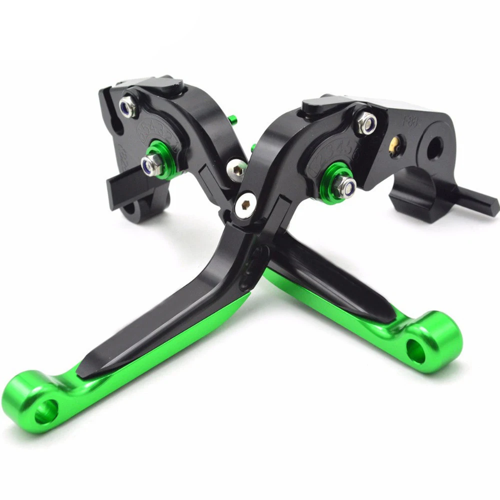 Z1000 Green+Titanium Motorcycle Brake Clutch Levers For kawasaki Z1000 2007 2008 2009 2010 2011 2012 2013 2014 2015 2016