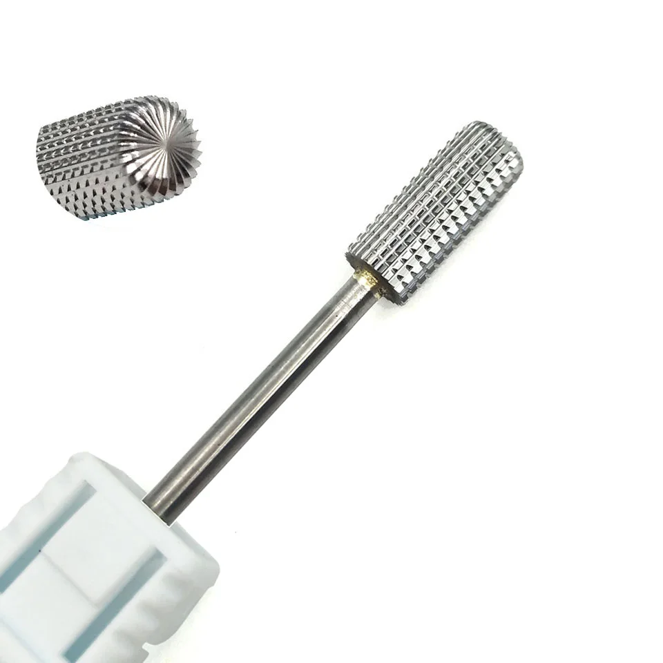 Hytoos 1 pçs carboneto de tungstênio rebarba prego broca 3/32 "bits para manicure broca acessórios fresa ferramentas da arte do prego