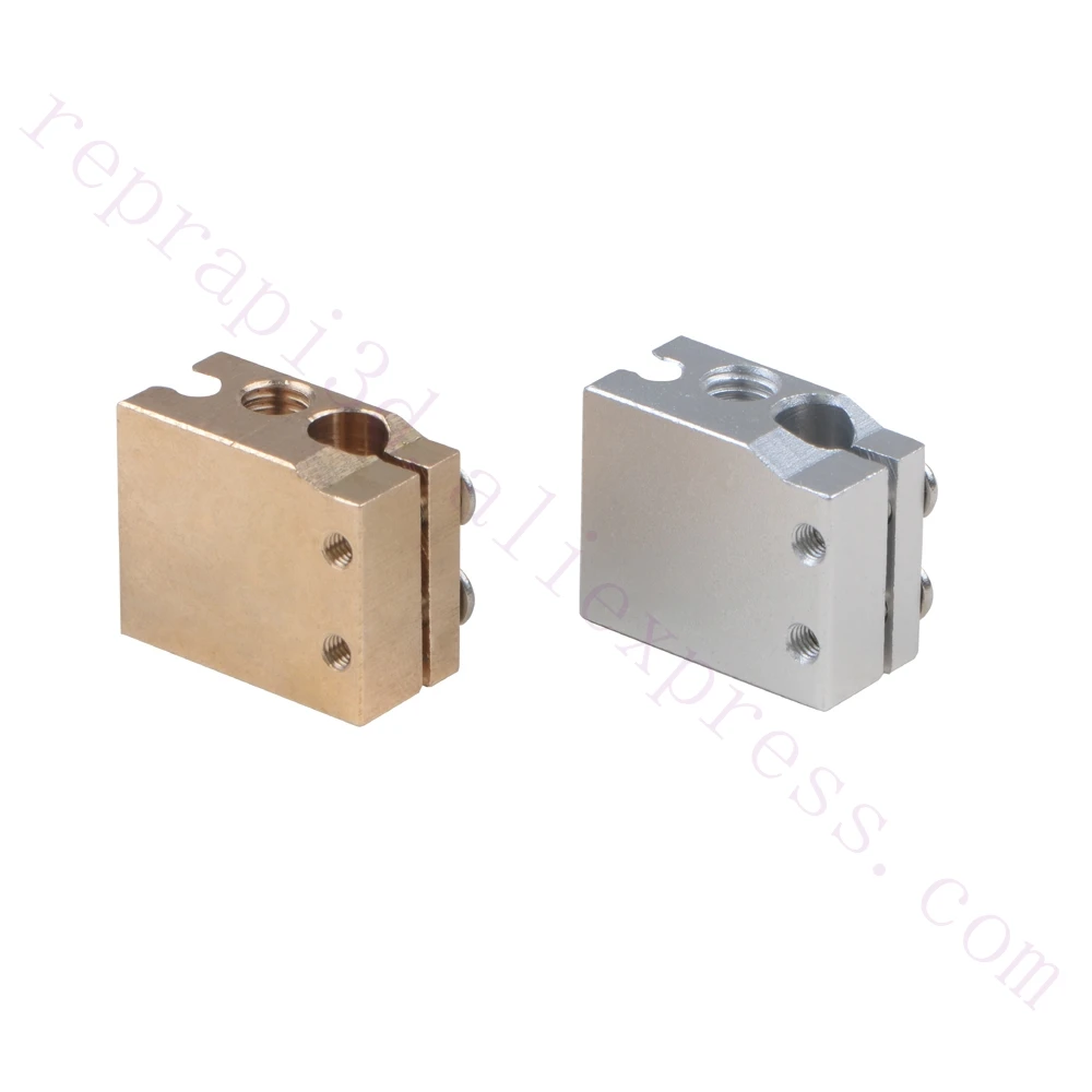 5pcs Volcano Heating Block PT100 Heater Block for m3 High Temperature &K type thermocouple Ultimaker Reprap 3D Printer Extruder