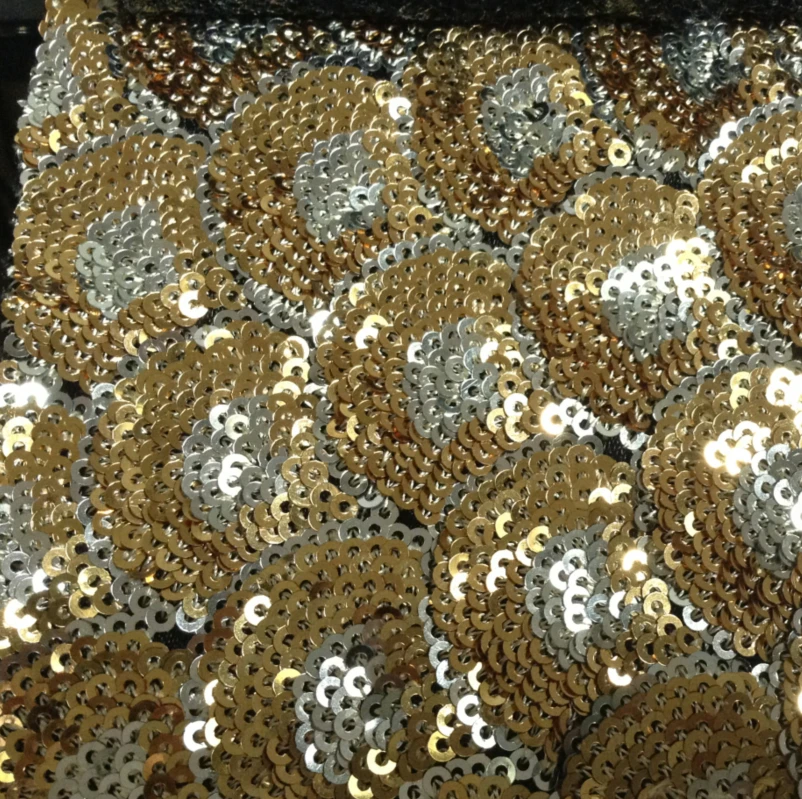 130cm colorful sequin fabric, metallic shining effect surface scale sequin fabric for stage costume,XERY0723A