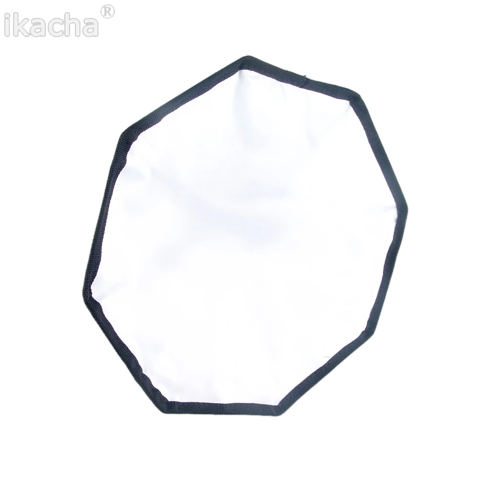 30cm/11.8" Foldable Octagon Flash Speedlite Softbox Diffuser Photo Studio Accessories for Canon Nikon Sony