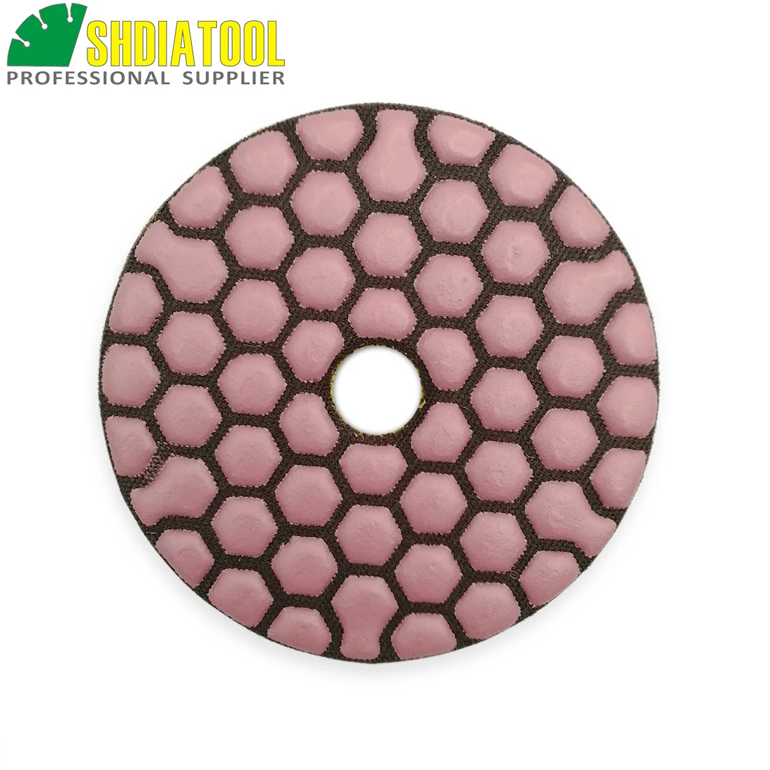 SHDIATOOL 6pcs 80mm #100 Resin Bond Flexible Diamond Dry Polishing Pads 3inch Sanding Disc Granite Marble Ceramic grinding disc