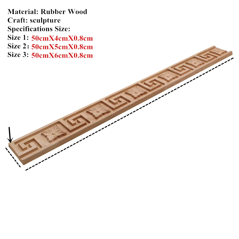 VZLX Wooden Carved Wood Twist Lines Style Decorative Indoor Door Semi Home Decor Decoration Accessories Figurines Miniatures
