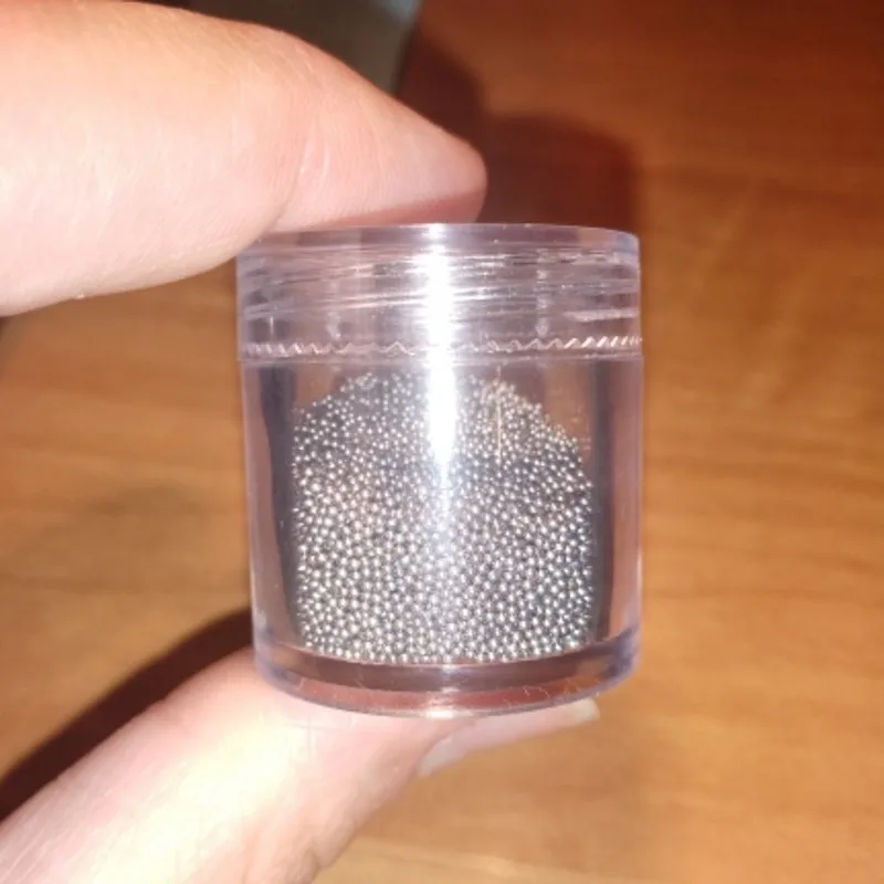 1 Box 10ML Grey Color Micro Ball Mini Nail Caviar Beads for Nails Supplies Nail Art Decorations Glitter Rhinestones For Nail Art