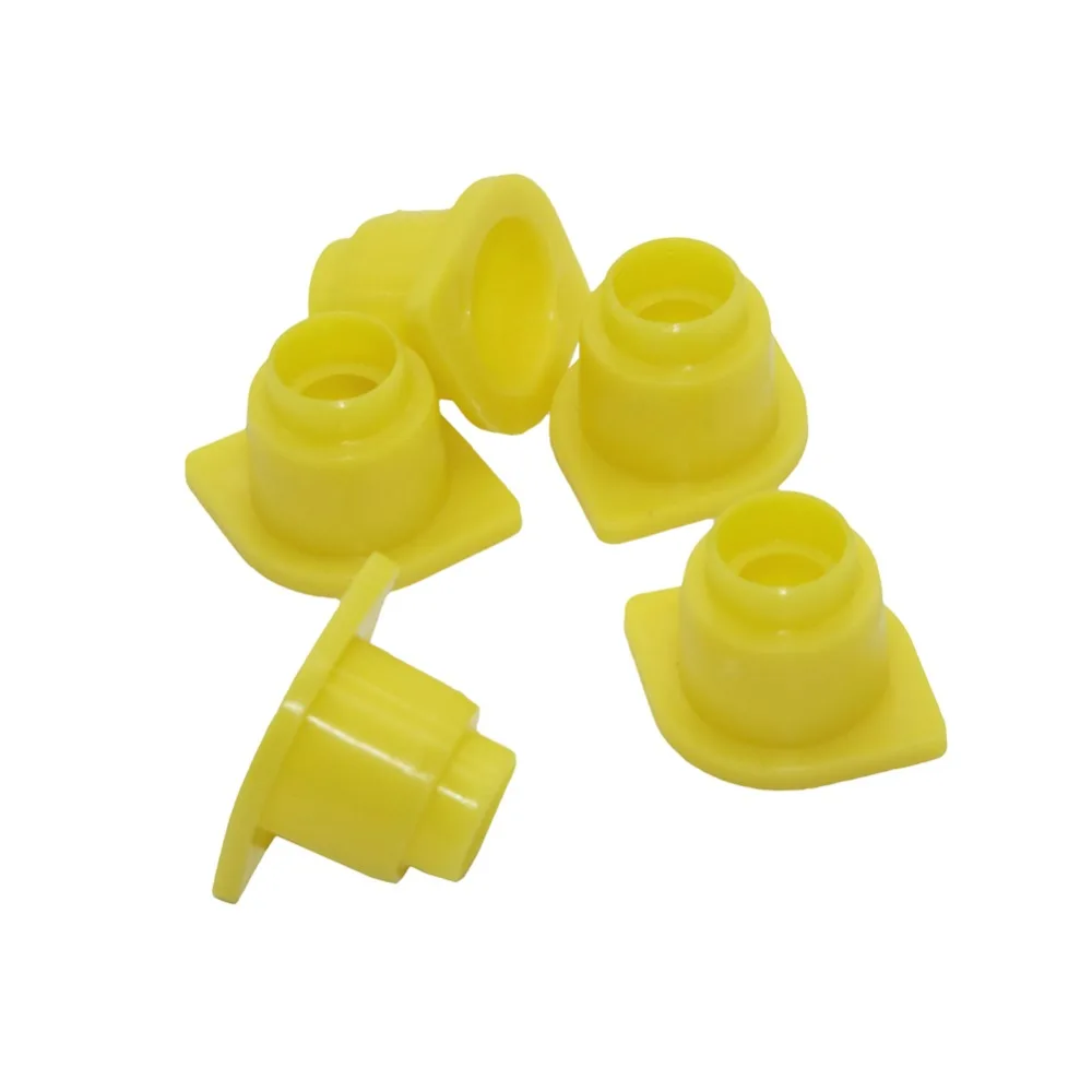 50 Pcs queen Re Accessori Gabbia per La Fertilità Re Giallo Piedistallo Guardia Longwall Scudo queen Copertura Gabbia Strumenti di Apicoltura