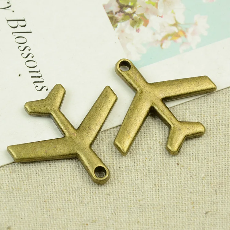 Free Shipping 5pcs/lot Boeing Aircraft series big  airplane charm pendant 36*40mm antique silver diy metal jewelry making