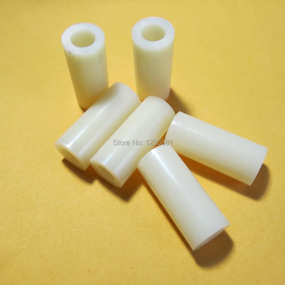 

50pcs M6 Nylon Plastic round Standoff Spacer M6x5mm roll abstandhalter 6mm Distanzroehrchen RC Model