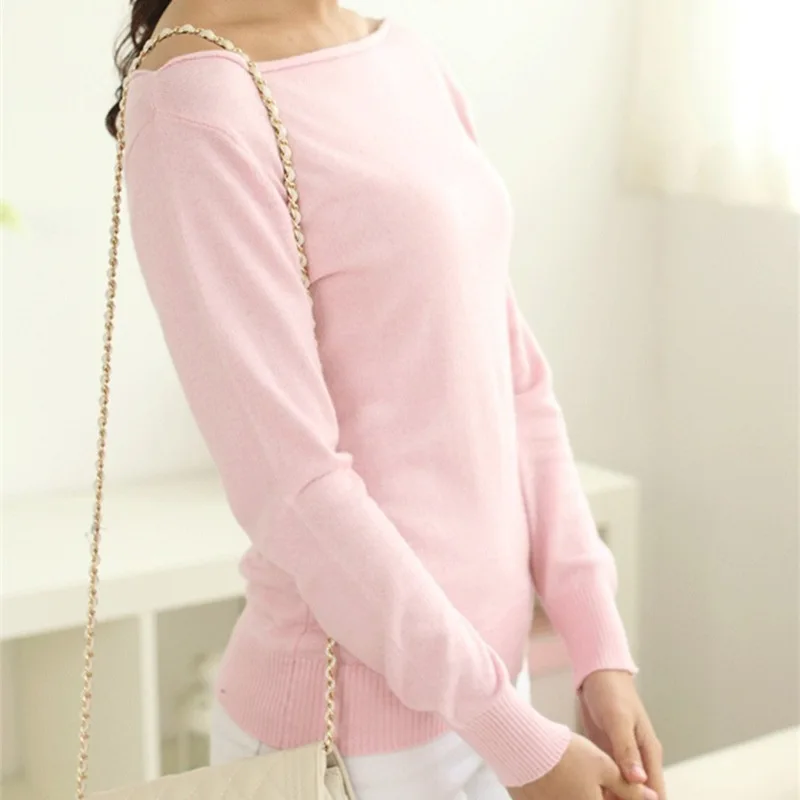 new sweater women wool sweater sexy pullover casual spring autumn basic pullover ladies