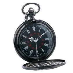 Newly New Dual Display Clamshell Rome Retro Hollow Imitation Mechanical Unisex Men Women Pocket Watch Gift