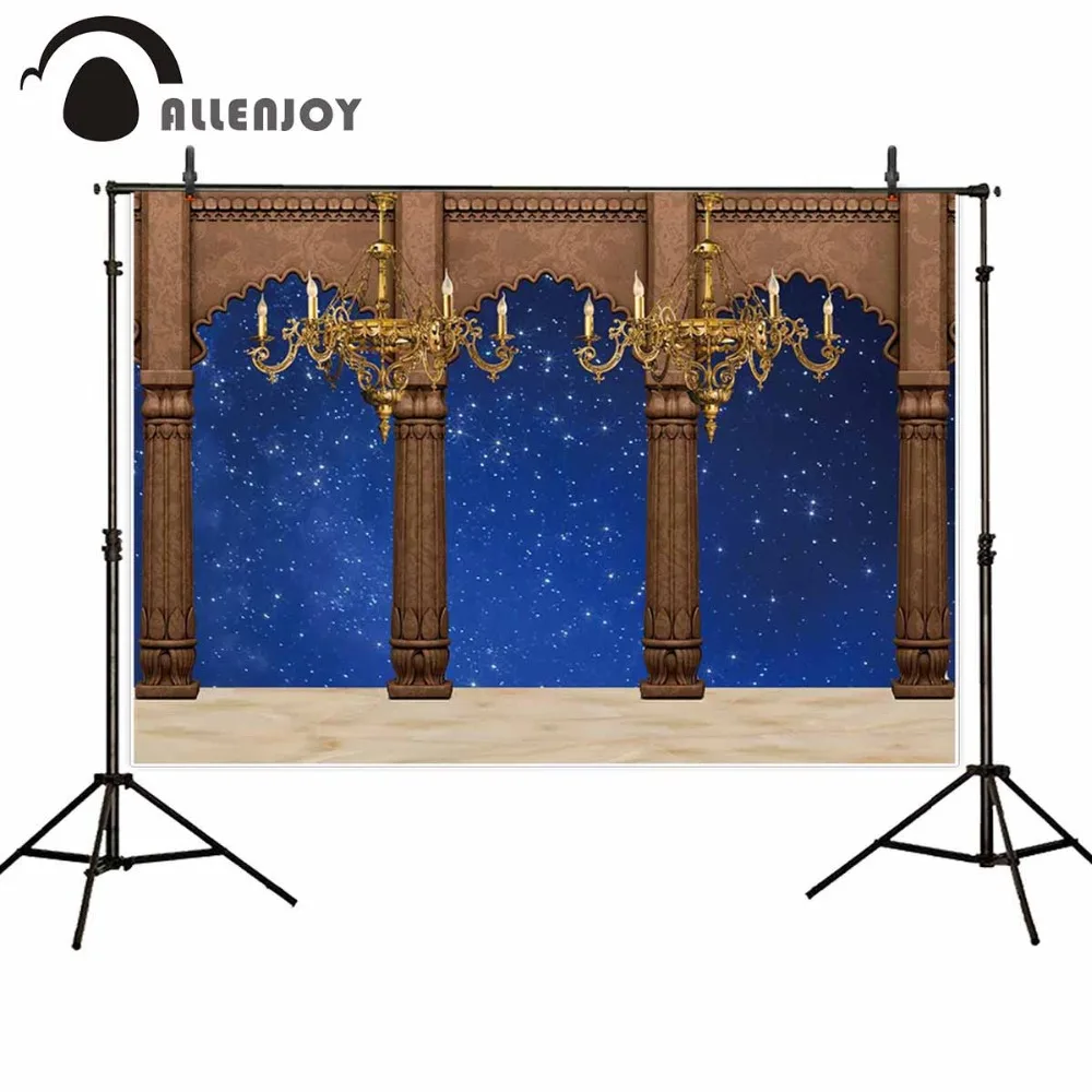 

Allenjoy starry sky castle door photography backdrop castle retro luxury background photoshoot prop studio photocall photobooth