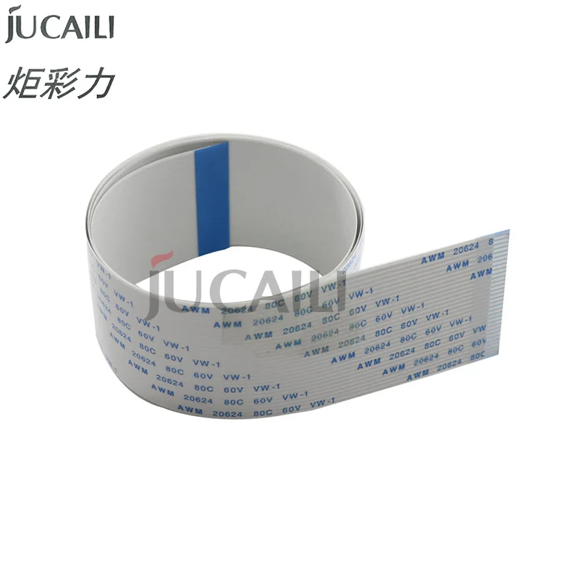 Jucaili 4szt kabel głowicy 31pin 400mm Do głowicy drukującej Epson DX5 FFC płaski kabel danych do plotera Allwin Xuli Witcolor Human 31p