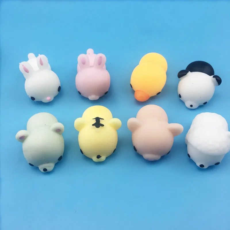 Cute Mochi Mole 54 Species Soft Focus Cure Fun Kids Kawaii Toy Animal Decoration TPR Toys Noverty Anti Stress Reliever B0902