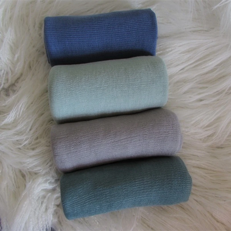 Newborn Baby Stretch Knit Wraps Jersey Wraps Baby soft Swaddle Blanket Newborn Photography Props Layer Fabirc