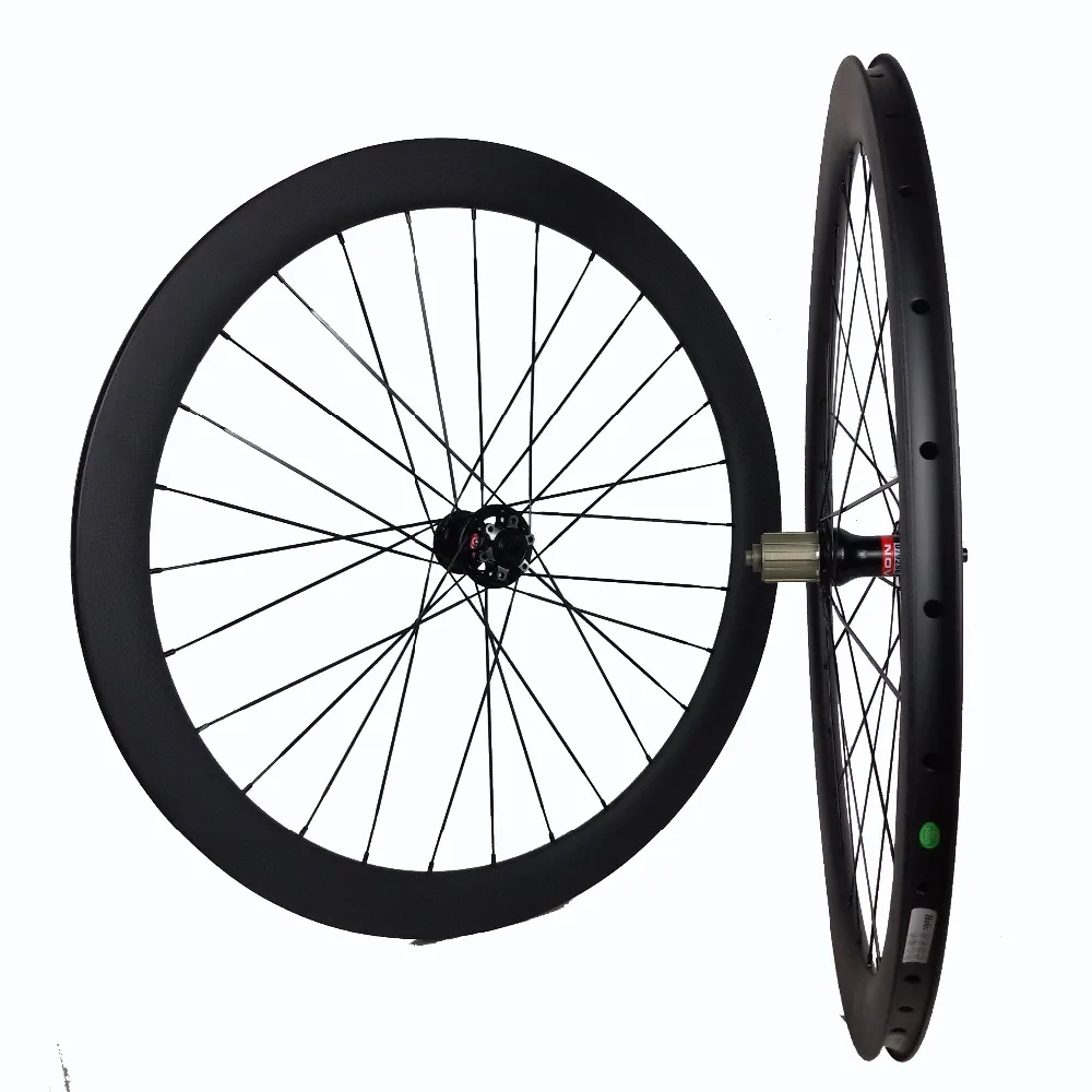 Inventory Clearance Strong OEM Road Carbon Wheel Disc Brake Cycles Bike Wheelset Cyclocross 50 Tubular 23/25mm Hot Sell To Italy