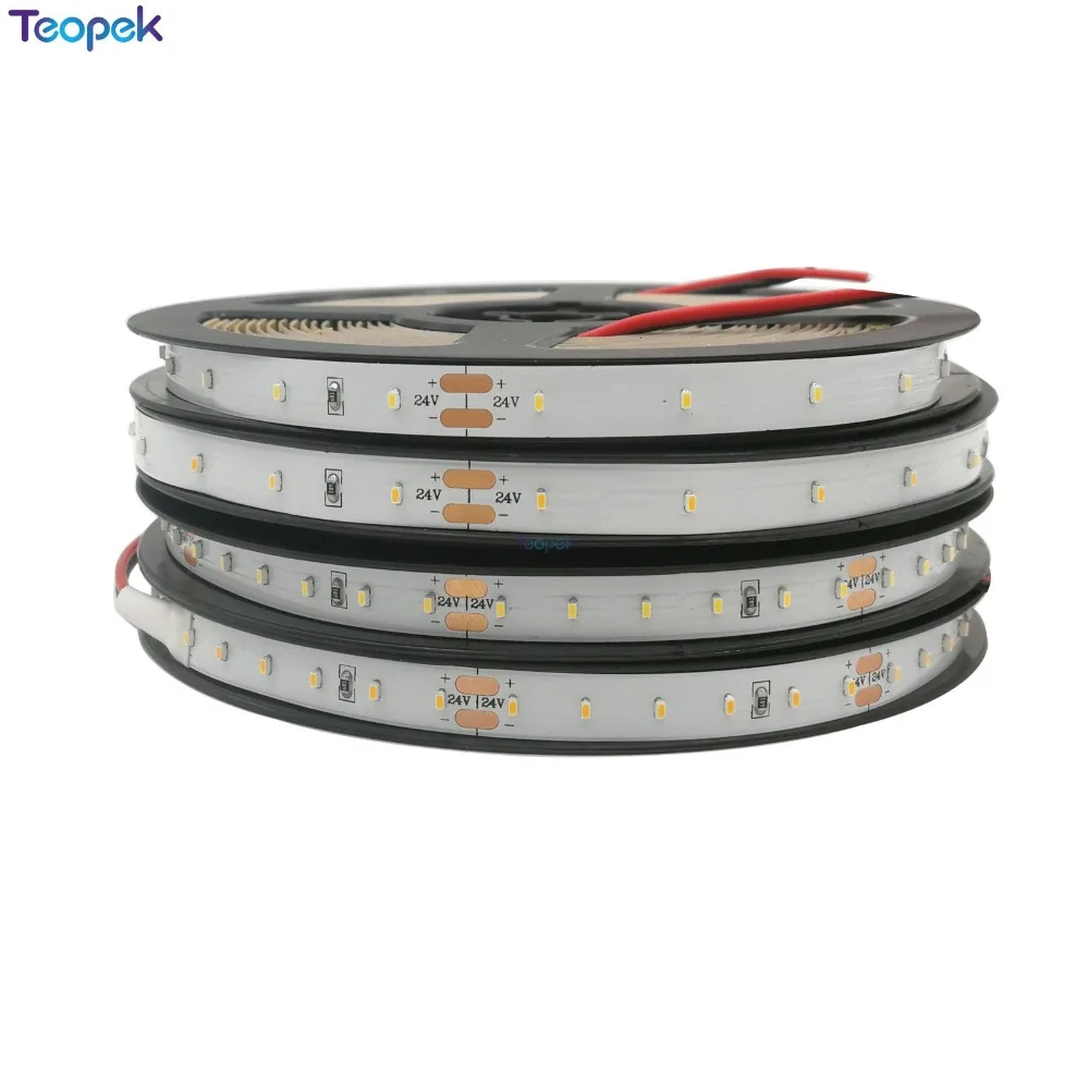 

New Product 2110 LED Strip 60 120 240 led/m, Super Bright 90 CRI Non-waterproof led tape DC 24V white/Warm white color,5m/lot