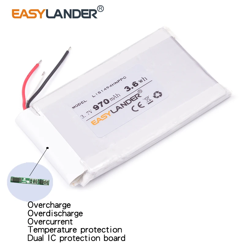 LIS1494HNPPC 3.7V 970mAh Rechargeable  Battery For sony MP3 NWZ-F800 F805 F806 F807 NWZ-A15 LIS1494